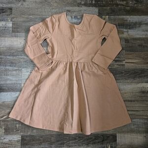 Magical Mamas Long Sleeve Twirl Dress - Brown